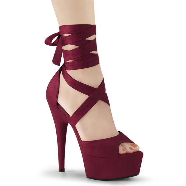 Criss Cross Ankle Wrap Sandal
