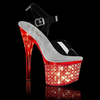 LED LIGHT UP ANKE STRAP HEEL