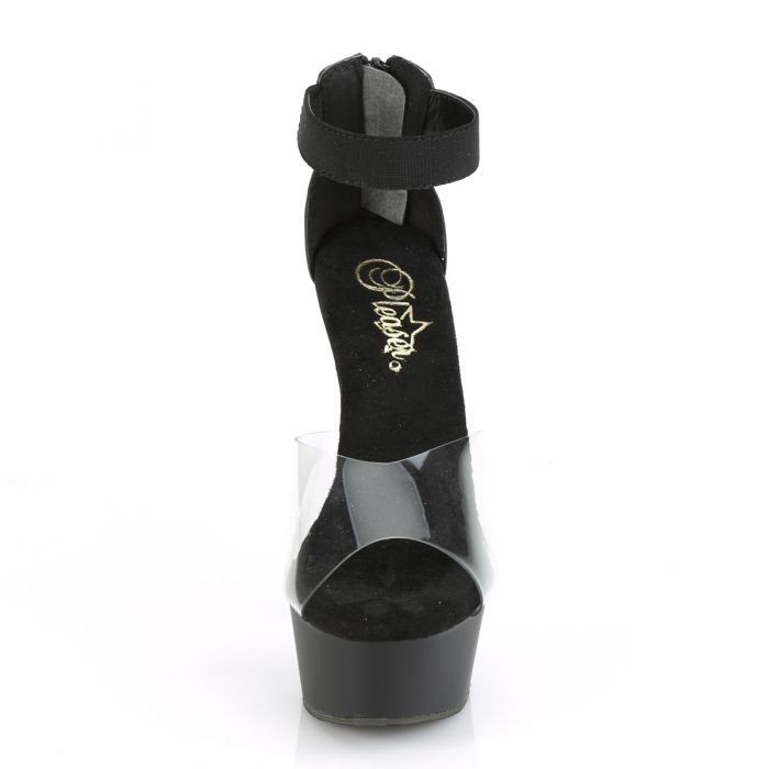 Clear Platform High-Heel Ankle Strap