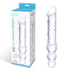 12" DOUBLE ENDED GLASS DILDO