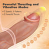 Dr. Brody 8.75” Vibrating & Thrusting Realistic Silicone G-Spot Dildo With Remote Control