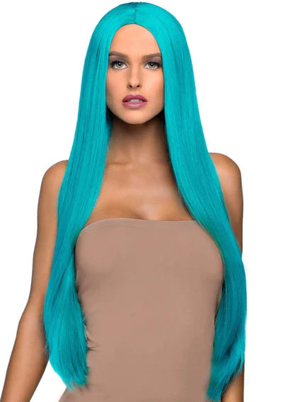33"LONG STRAIGHT CENTER PART WIG