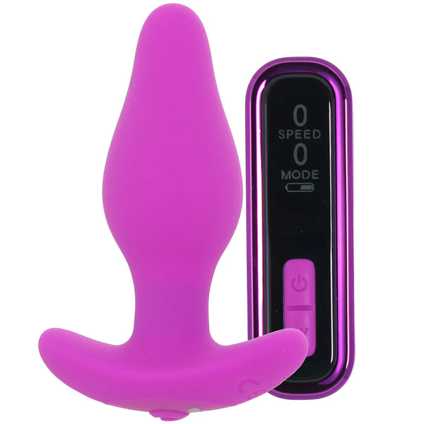 VIBRATING SILICONE BUTT PLUG
