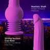 New York Gyro-Quake™ 9.75 Inch Vibrating & Thumping G Spot Dildo