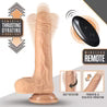 Dr. Grey Vanilla 7.75-Inch Long Rechargeable Thrusting & Vibrating Dildo