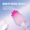 Tulip Trance Silicone Personal Massager with Suction & Tongue