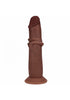 RealRock 8” Dual-Layer Silicone Realistic Dildo – Brown
