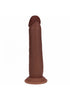 RealRock 8” Dual-Layer Silicone Realistic Dildo – Brown