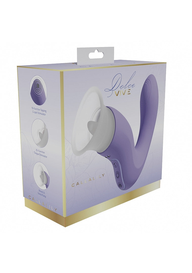 Dolce Vive Callalily Triple Motor Rechargeable Massager