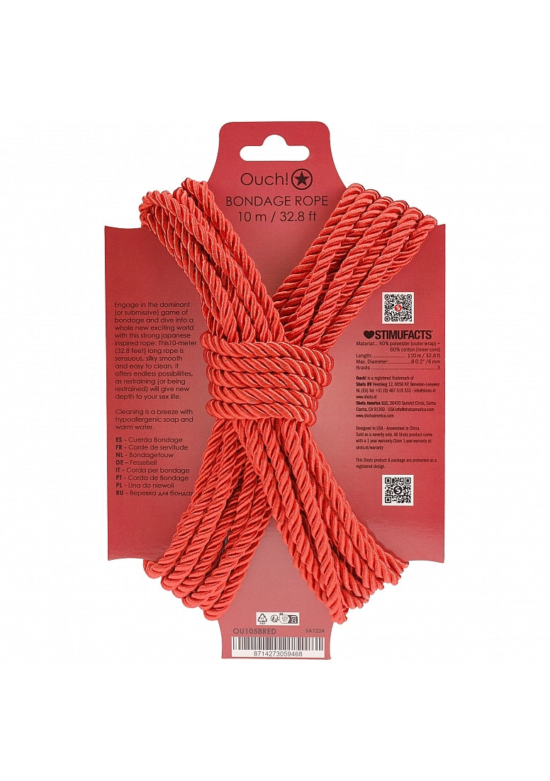 Ouch! Bondage Rope - 10 Meter