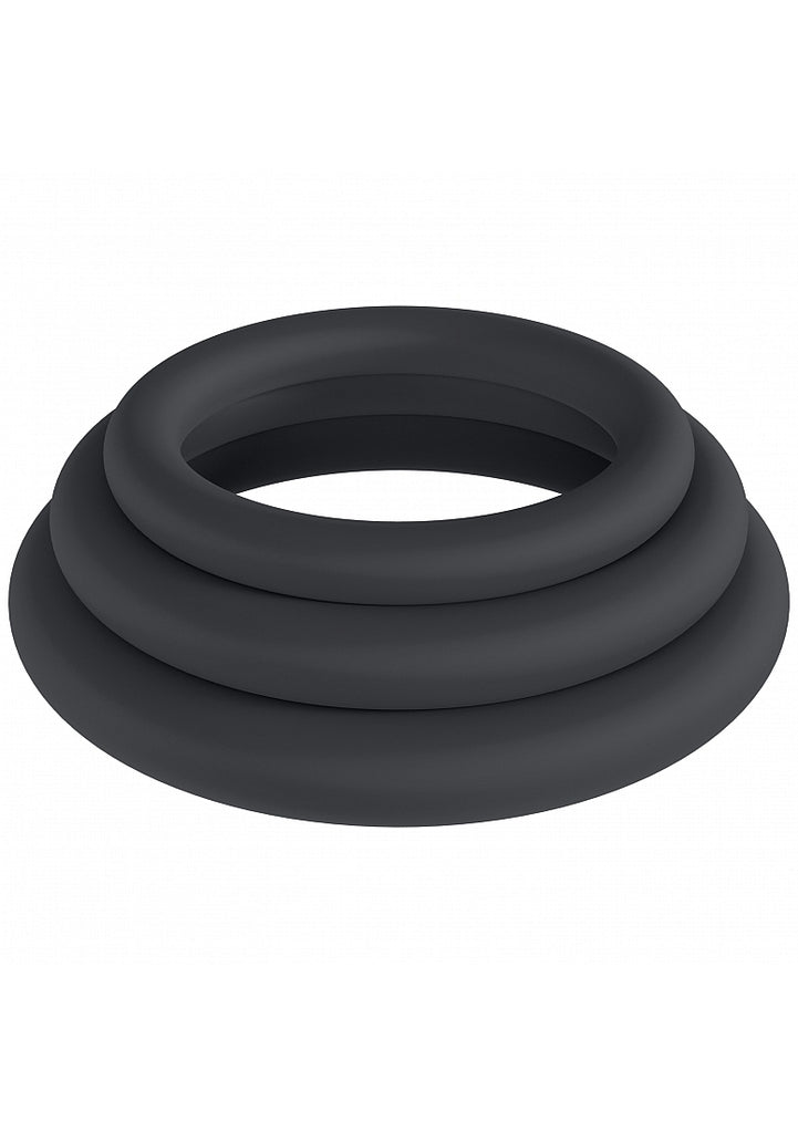 Classic Silicone Cock Ring Set of 3