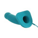 Lennox 8" Hollow Sheath Vibrating Curved Silicone Strap-On Dildo