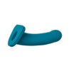 Lennox 8" Hollow Sheath Vibrating Curved Silicone Strap-On Dildo