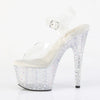 7" RHINESTONE ANKLE STRAP HEEL