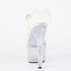7" RHINESTONE ANKLE STRAP HEEL