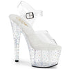 7" RHINESTONE ANKLE STRAP HEEL
