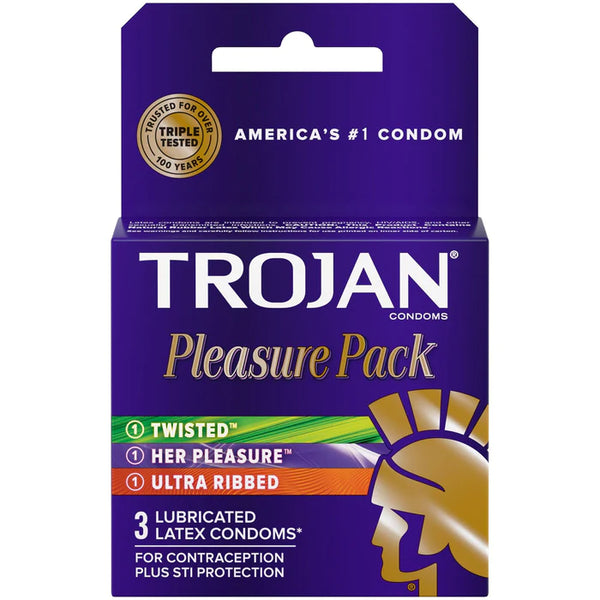 Trojan Condoms Pleasure 3Pack