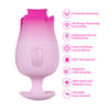 Tulip Trance Silicone Personal Massager with Suction & Tongue