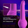 New York Gyro-Quake™ 9.75 Inch Vibrating & Thumping G Spot Dildo