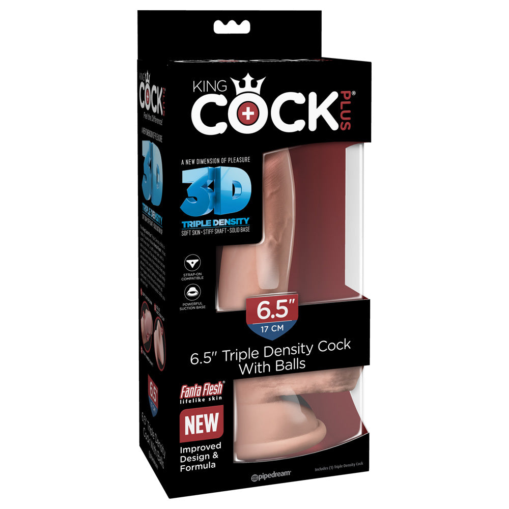 King Cock Plus 6.5" Triple Density Cock With Balls