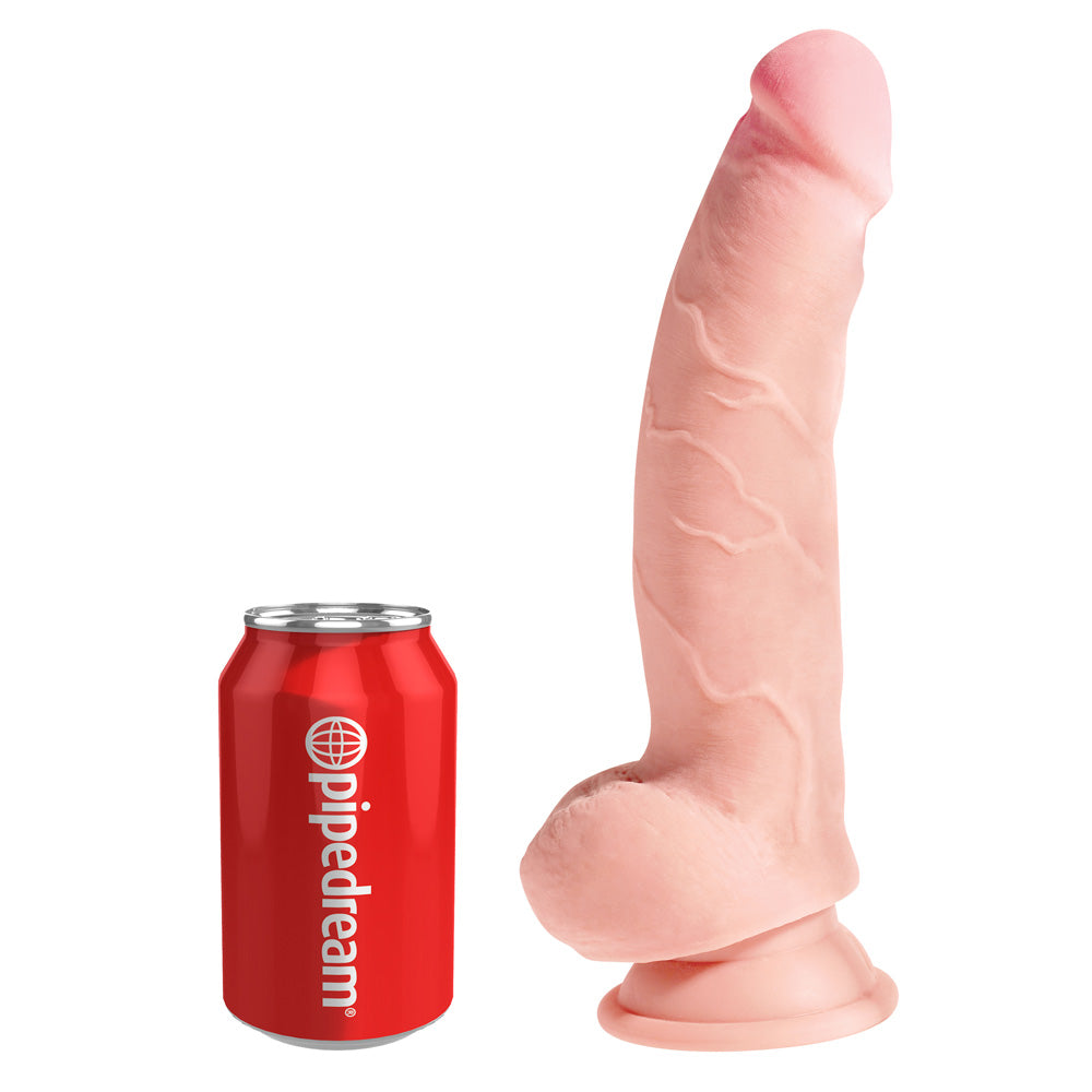 King Cock Plus 8" Triple Density Fat Cock With Balls