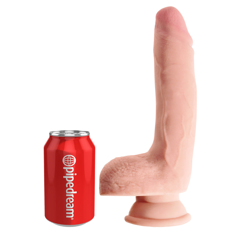 King C*ck Plus 9” Triple Density Realistic Dildo with Suction Cup