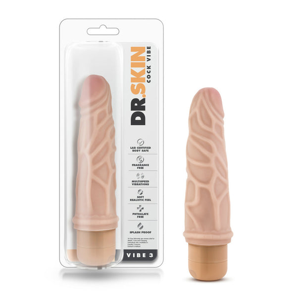 Dr. Skin - Cock Vibe 3 - 7.25 Inch Vibrating Cock