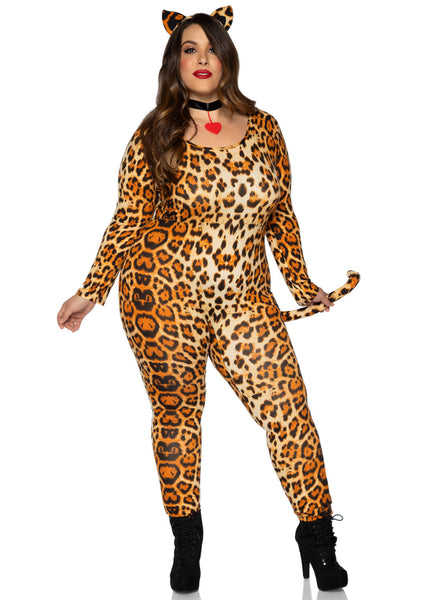 Plus Leopard Print Cougar Costume