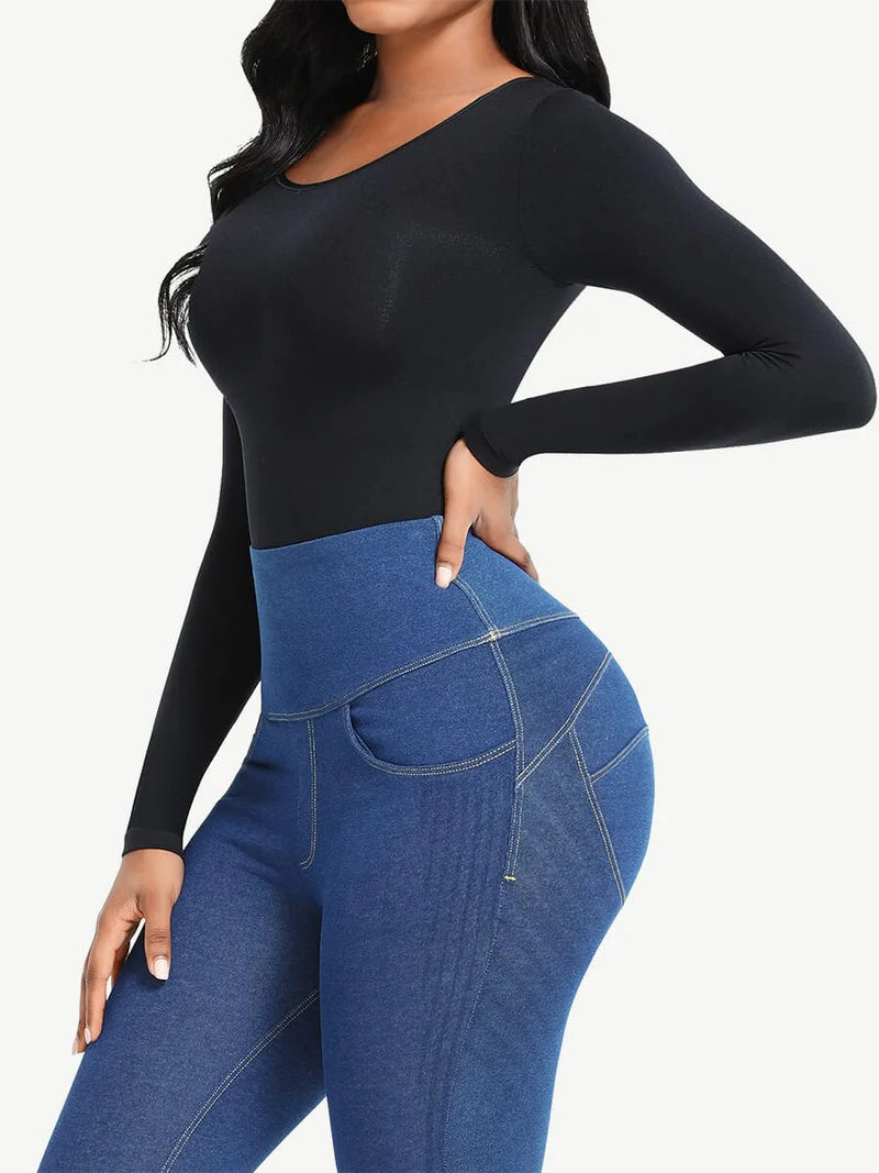 Seamless Bodysuit Long Sleeve