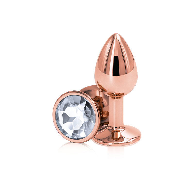 Rear Assets Rose Gold Circle Shaped Anal Plug