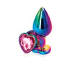Rear Assets Multicolor Heart Shaped Anal Plug