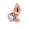 Rear Assets Rose Gold Heart Shaped Anal Plug