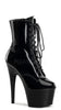 7" LACE-UP ANKLE BOOTS WITH SIDE ZIP