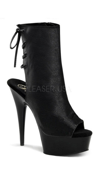 OPEN TOE AND BACK ANKLE BOOT