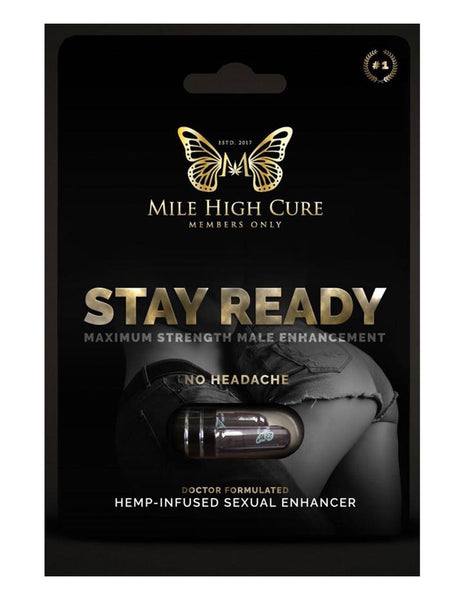 Stay Ready Hemp Infused Male Sexual Enhancement Supplement 2CT