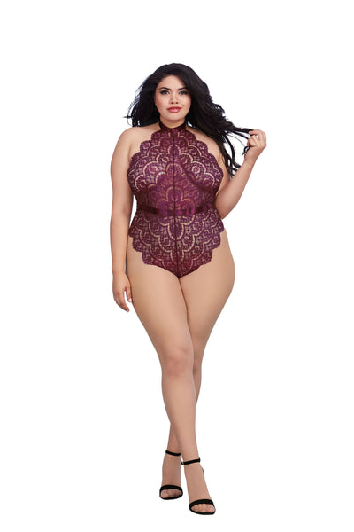 Plus PAGE PERFECT LACE TEDDY