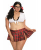 Plus Size Homeroom Hottie Sexy Schoolgirl Bedroom Costume