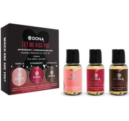 Dona Pheromone & Flavored Kissable Massage Oil