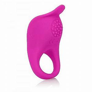 Silicone Rechargeable Dual Butterfly Couples Vibrating Cock Ring By  CalExotics - Pink