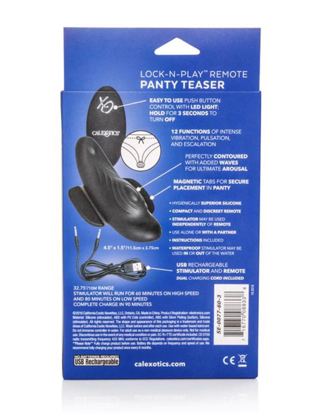 Cal Exotics Lock-N-Play™ Remote Panty Teaser