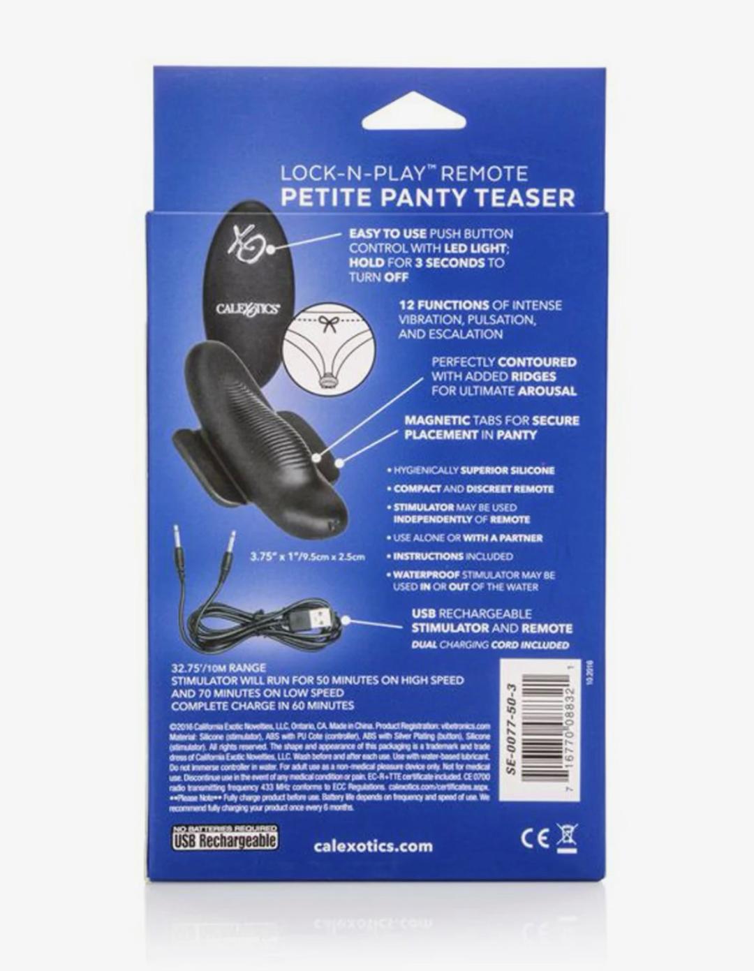 Cal Exotics Lock-N-Play™ Remote Petite Panty Teaser